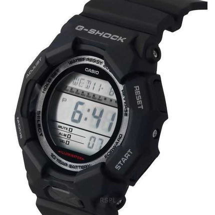 Casio G-Shock Digital Bio-Based Cinturino in resina nera Quadrante nero Quarzo GD-010-1 200M Orologio da uomo