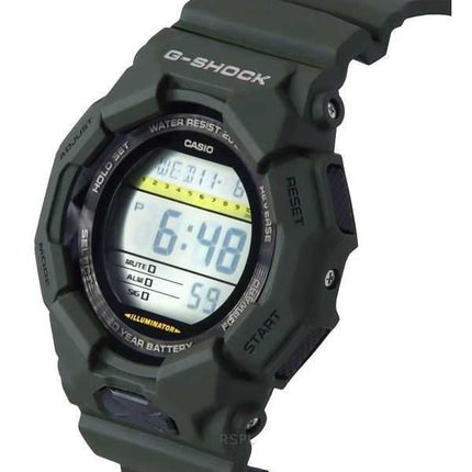 Casio G-Shock Digital Bio-Based Green Resin Strap Black Dial Quartz GD-010-3 200M Orologio da uomo