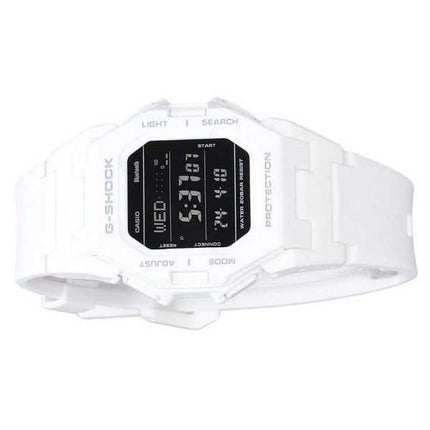 Casio G-Shock Digital Smartphone Link Cinturino in resina bianca Quarzo GD-B500-7 200M Orologio da uomo
