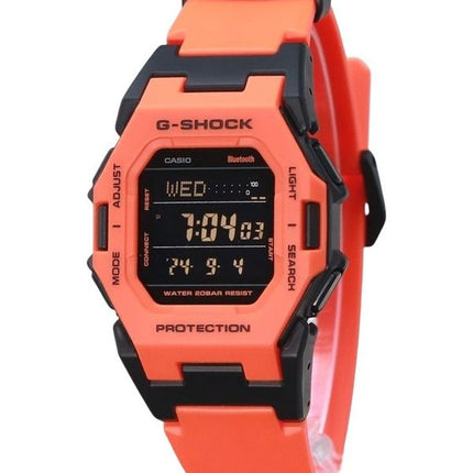 Casio G-Shock Digital Smartphone Link Bio-Based Orange Resin Strap Quartz GD-B500FL-4 200M Orologio da uomo