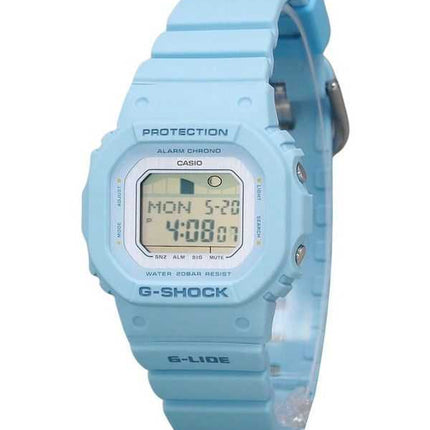Casio G-Shock G-Lide Digital Light Blue Bio Based Resin Strap Quartz GLX-S5600-2 200M Orologio da donna