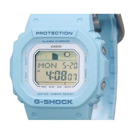 Casio G-Shock G-Lide Digital Light Blue Bio Based Resin Strap Quartz GLX-S5600-2 200M Orologio da donna