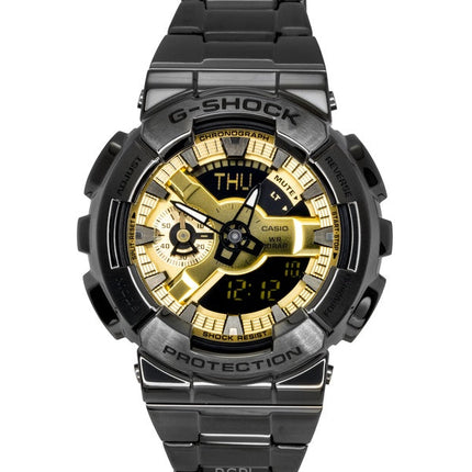 Orologio da uomo Casio G-Shock analogico digitale in acciaio inossidabile con quadrante dorato al quarzo GM-110BD-1A9 200M