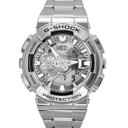 Orologio da uomo Casio G-Shock analogico digitale in acciaio inossidabile con quadrante grigio al quarzo GM-110D-8A 200M