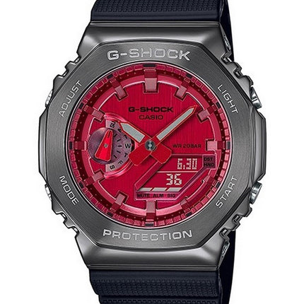 Orologio da uomo Casio G-Shock World Time analogico digitale rivestito in metallo GM-2100B-4A GM2100B-4 200M