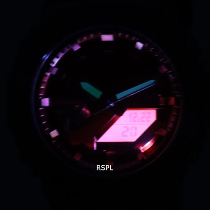 Orologio da uomo Casio G-Shock World Time analogico digitale rivestito in metallo GM-2100B-4A GM2100B-4 200M