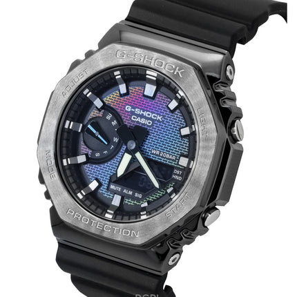 Orologio da uomo Casio G-Shock G-Steel analogico digitale con cinturino in resina a base biologica, quadrante multicolore, al quarzo GM-2100BRW-1A 200M