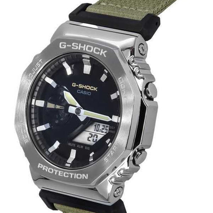 Orologio da uomo Casio G-Shock Utility Metal Collection analogico digitale cinturino in tessuto quadrante nero al quarzo GM-2100