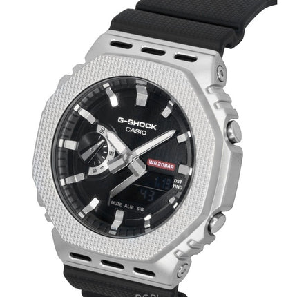 Orologio da uomo Casio G-Shock G-Steel analogico digitale con cinturino in resina a base biologica, quadrante blu, al quarzo GM-2100M-1A 200M