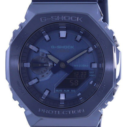 Orologio da uomo Casio G-Shock World Time analogico digitale rivestito in metallo GM-2100N-2A GM2100N-2 200M