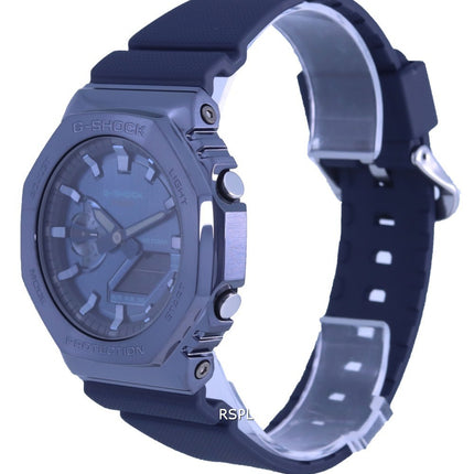 Orologio da uomo Casio G-Shock World Time analogico digitale rivestito in metallo GM-2100N-2A GM2100N-2 200M