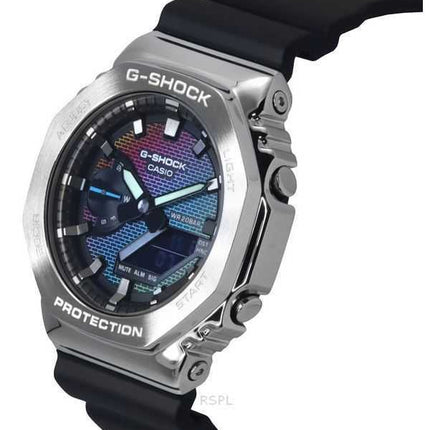 Casio G-Shock Analog Digital Rainbow Brick Wall Quadrante multicolore Quarzo GM-2100RW-1A 200M Orologio da uomo