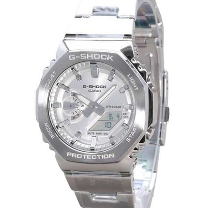 Casio G-Shock G-Steel Analogico Digitale Quadrante Argento Quarzo GM-2110D-7A 200M Orologio da Uomo