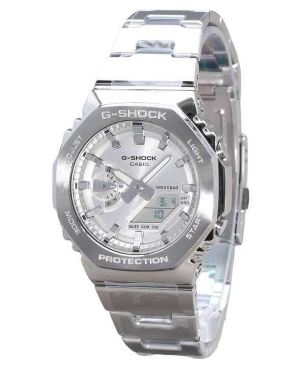 Casio G-Shock G-Steel Analogico Digitale Quadrante Argento Quarzo GM-2110D-7A 200M Orologio da Uomo