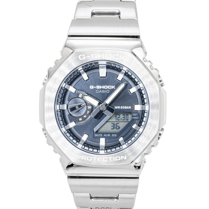 Orologio da uomo Casio G-Shock G-Steel analogico digitale in acciaio inossidabile con quadrante grigio al quarzo GM-2110D-8A 200M