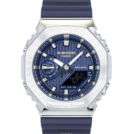 Orologio da uomo Casio G-Shock G-Steel analogico digitale in edizione limitata con quadrante blu al quarzo GM-2110SH-2A 200M