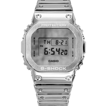 Orologio da uomo Casio G-Shock G-Steel Fine Metallic Digitale con cinturino in silicone al quarzo GM-5600YM-8A8 200M