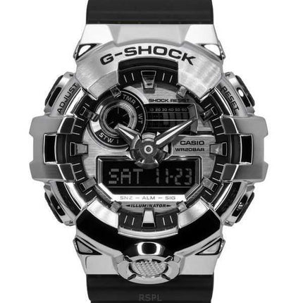 Casio G-Shock G-Steel Analogico Digitale Cinturino in Resina Quadrante Argento Quarzo GM-700-1A 200M Orologio da Uomo