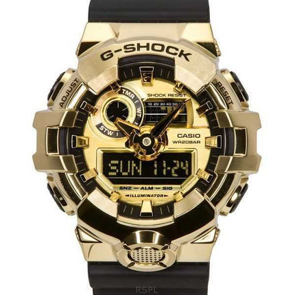 Casio G-Shock G-Steel Analogico Digitale Cinturino in Resina Quadrante Oro Quarzo GM-700G-9A 200M Orologio da Uomo