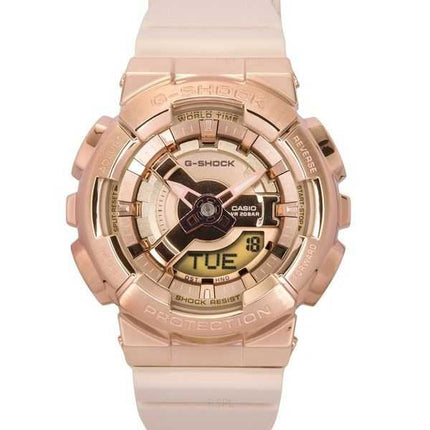 Casio G-Shock Analog Digital Resin Strap Oro Rosa Quarzo GM-S110PG-4A 200 Orologio da Donna