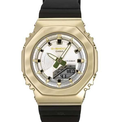 Casio G-Shock Metal Clad Analog Digital Resin Strap Silver Dial Quartz GM-S2100BC-1A 200M Orologio da donna