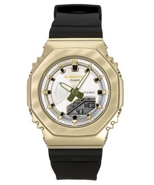 Casio G-Shock Metal Clad Analog Digital Resin Strap Silver Dial Quartz GM-S2100BC-1A 200M Orologio da donna