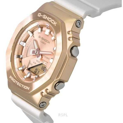 Casio G-Shock Analog Digital Bio-Based Resin Strap Rose Gold Dial Quartz GM-S2100CW-7A 200M Orologio da donna