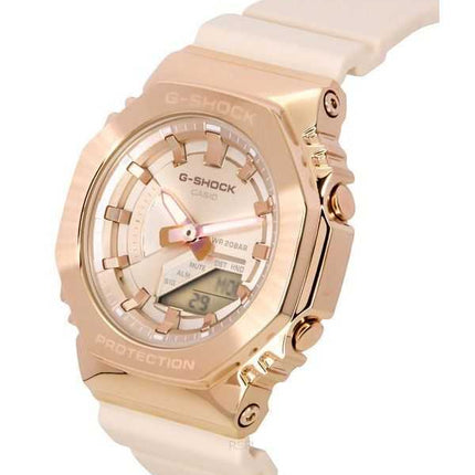 Orologio Casio G-Shock analogico digitale cinturino in resina quadrante color oro rosa al quarzo GM-S2100PG-4A 200M da donna