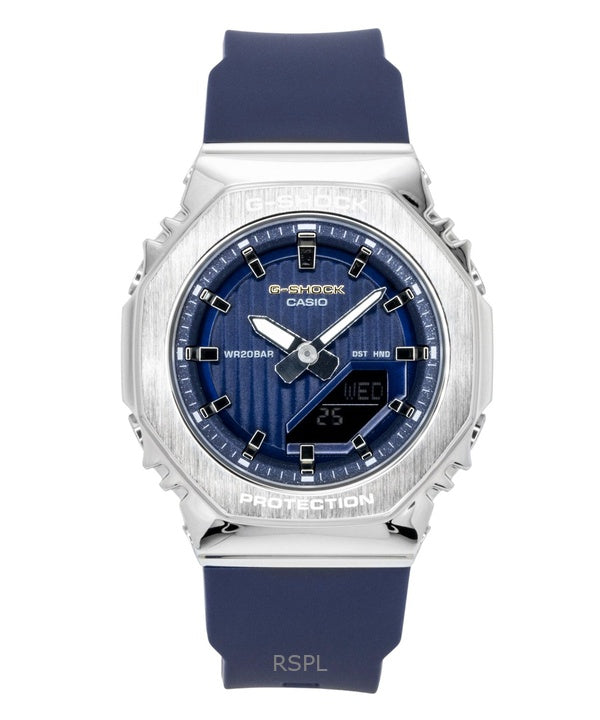 Orologio da donna Casio G-Shock analogico digitale in edizione limitata con quadrante blu in resina biologica al quarzo GM-S2110SH-2A 200M