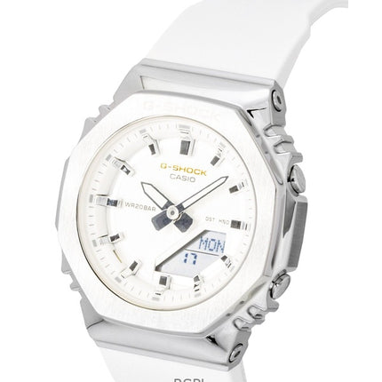 Orologio da donna Casio G-Shock analogico digitale in edizione limitata con cinturino in resina a base biologica, quadrante bianco, al quarzo GM-S2110SH-7A 200M