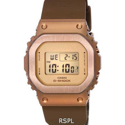 Casio G-Shock Digital Metal Clad Bronze Dial Quartz GM-S5600BR-5 GMS5600BR-5 200M Orologio da donna