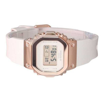 Casio G-Shock Orologio da donna digitale con cinturino in resina placcato in oro rosa e lunetta in ioni al quarzo GM-S5600UPG-4
