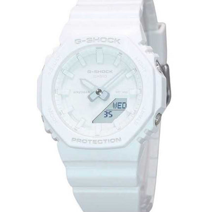Orologio da donna Casio G-Shock analogico digitale con cinturino in resina quadrante bianco al quarzo GMA-P2100-7A 200M