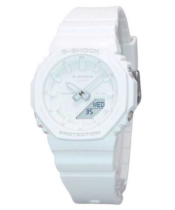 Orologio da donna Casio G-Shock analogico digitale con cinturino in resina quadrante bianco al quarzo GMA-P2100-7A 200M