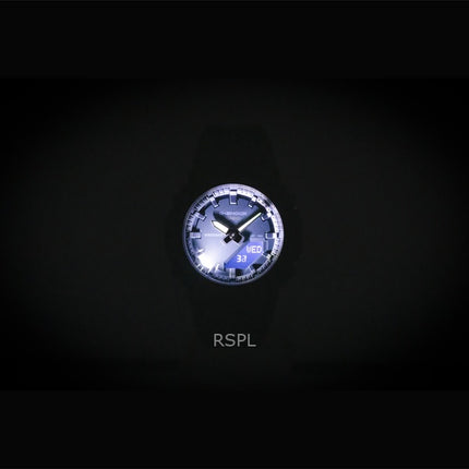 Orologio da donna Casio G-Shock analogico-digitale con cinturino in resina bio-based, quadrante blu, movimento al quarzo, modello GMA-P2100BA-2A, impermeabile fino a 200 metri.