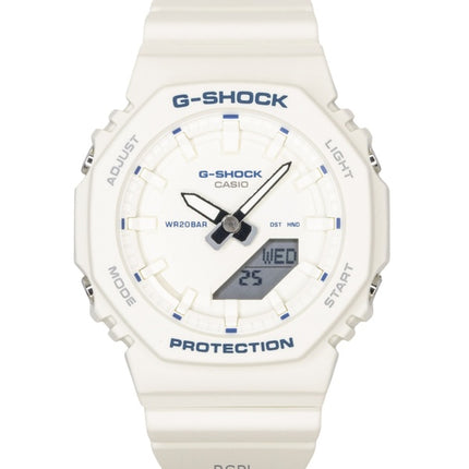 Orologio da donna Casio G-Shock analogico-digitale con cinturino in resina bio-based, quadrante avorio, movimento al quarzo, modello GMA-P2100BA-7A, impermeabile fino a 200 metri.