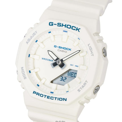 Orologio da donna Casio G-Shock analogico-digitale con cinturino in resina bio-based, quadrante avorio, movimento al quarzo, modello GMA-P2100BA-7A, impermeabile fino a 200 metri.