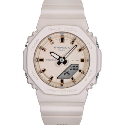 Orologio da donna Casio G-Shock analogico digitale con cinturino in resina e quadrante beige al quarzo GMA-P2100M-4A 200M
