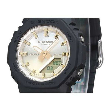 Casio G-Shock Analog Digital Sunset Glow Series Orologio da donna in resina a base biologica con quadrante in oro al quarzo GMA-