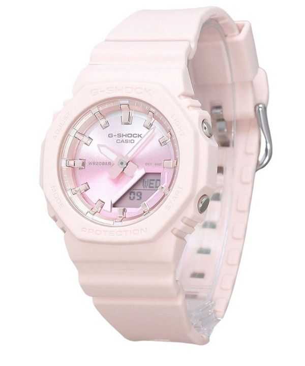 Casio G-Shock Analog Digital Sunset Glow Series Cinturino in resina a base biologica Quadrante rosa Quarzo GMA-P2100SG-4A 200M O