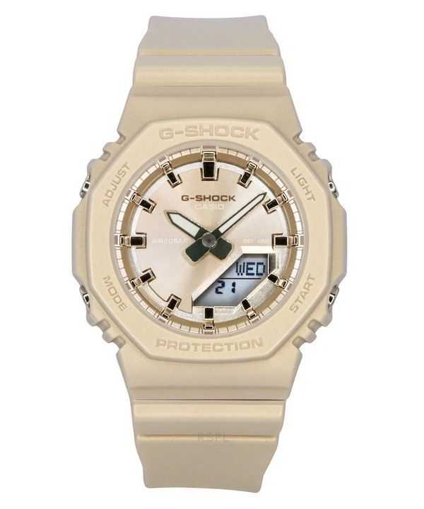 Casio G-Shock Analog Digital Bio-Based Resin Strap Rose Gold Dial Quartz GMA-P2100ST-9A 200M Orologio da donna