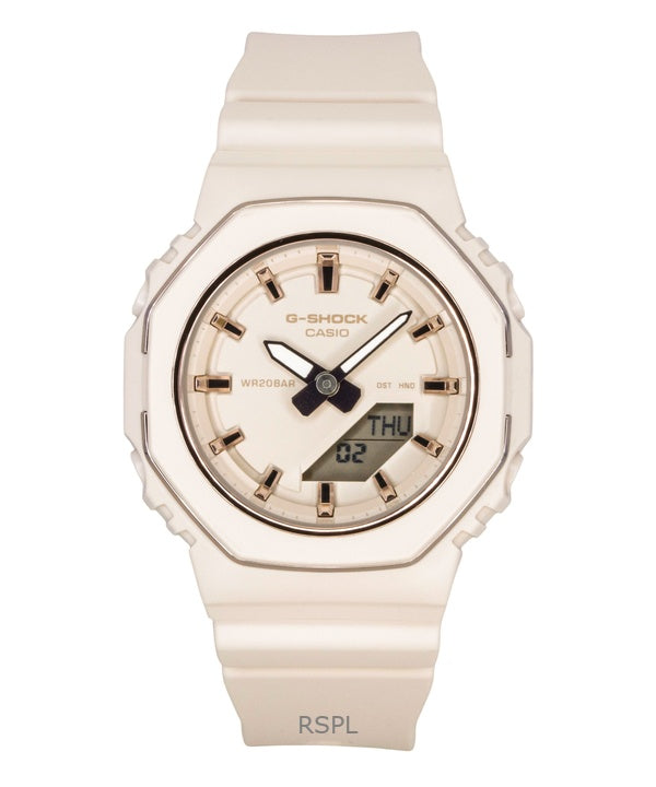 Orologio da donna Casio G-Shock analogico digitale con cinturino in resina a base biologica, quadrante beige, al quarzo GMA-P2110-4A 200M