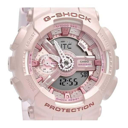Casio G-Shock Analog Digital Bio-Based Resina Quadrante Rosa Quarzo GMA-S110ST-4A 200M Orologio da Donna