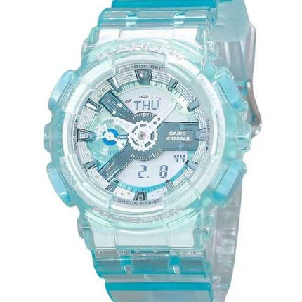 Orologio Casio G-Shock analogico digitale traslucido blu chiaro multicolore al quarzo GMA-S110VW-2A 200M da donna
