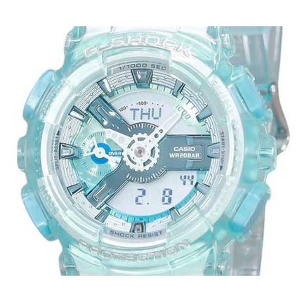 Orologio Casio G-Shock analogico digitale traslucido blu chiaro multicolore al quarzo GMA-S110VW-2A 200M da donna