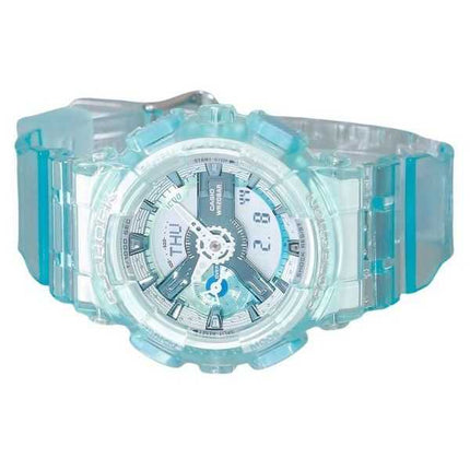 Orologio Casio G-Shock analogico digitale traslucido blu chiaro multicolore al quarzo GMA-S110VW-2A 200M da donna