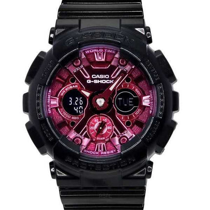 Orologio da donna Casio G-Shock analogico digitale con cinturino in resina quadrante bordeaux al quarzo GMA-S120RB-1A 200M