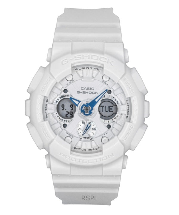 Orologio da donna Casio G-Shock analogico digitale in resina a base biologica con quadrante bianco al quarzo GMA-S120SA-7A2 200M