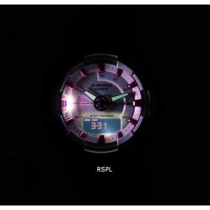 Orologio Casio G-Shock analogico digitale quadrante grigio quarzo GMA-S130NP-8A GMAS130NP-8 200M orologio da donna