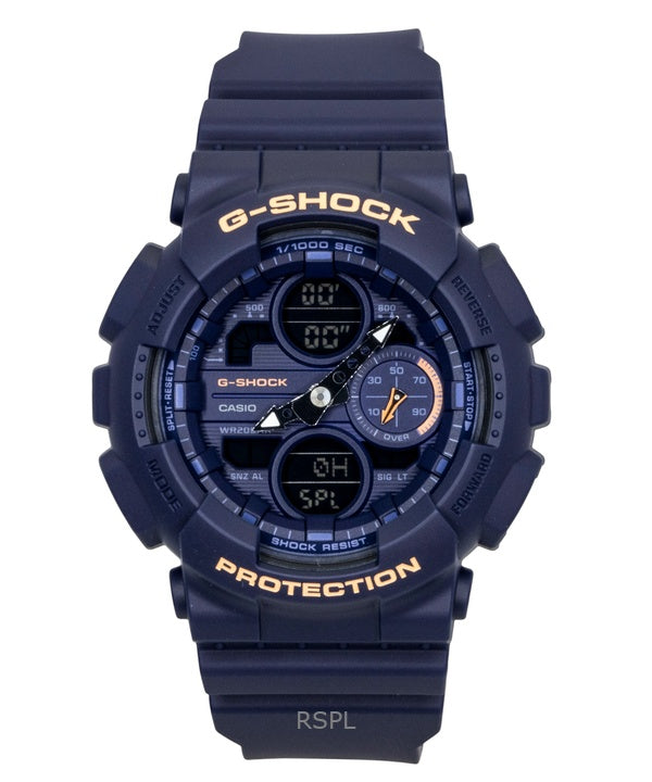 Orologio da donna Casio G-Shock analogico digitale in resina a base biologica con quadrante blu al quarzo GMA-S140-2A2 200M